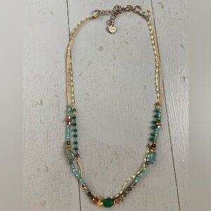 Nakamol Beaded Necklace with Gold Accents